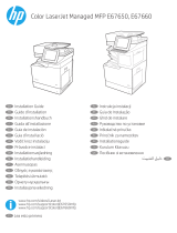 HP Color LaserJet Managed MFP E67660 series Installationsanleitung