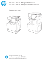 HP Color LaserJet Managed MFP E67650 series Benutzerhandbuch
