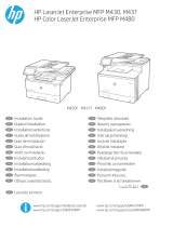 HP Color LaserJet Enterprise MFP M480 series Installationsanleitung