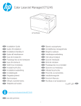 HP Color LaserJet Managed E75245 Printer series Installationsanleitung