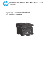 HP LaserJet Pro M1136 Multifunction Printer series Benutzerhandbuch