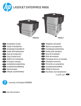HP LaserJet Enterprise M806 Printer series Installationsanleitung