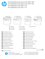 HP PageWide Enterprise Color MFP 780 Printer series Installationsanleitung