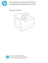 HP PageWide Managed Color E75160 Printer series Benutzerhandbuch