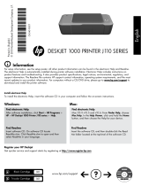 HP Deskjet 1000 Printer series - J110 Bedienungsanleitung
