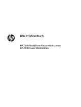 HP Z240 Small Form Factor Workstation Benutzerhandbuch