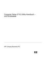 HP Compaq dc5750 Small Form Factor PC Benutzerhandbuch