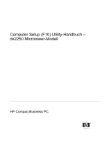 HP Compaq dx2250 Microtower PC Benutzerhandbuch