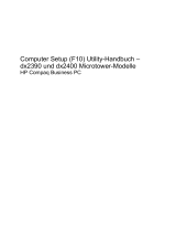 HP Compaq dx2390 Microtower PC Benutzerhandbuch