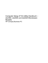 HP Compaq dx2420 Microtower PC Benutzerhandbuch