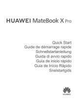 Huawei MateBook X Pro 2019 Schnellstartanleitung
