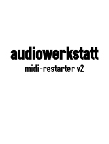 audiowerkstatt midi-restarter v2 Schnellstartanleitung