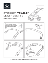 mothercare Stokke Trailz Handle Letherette with zipper Warn Leaflet Benutzerhandbuch