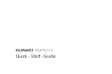 Huawei Watch 2 Schnellstartanleitung