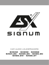 Audio Design ESX SIGNUM SXE42 Benutzerhandbuch