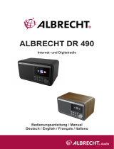 Albrecht DR 490 Walnuss-Holz, Digitalradio Internet/DAB+/UKW Bedienungsanleitung