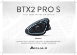 Midland BTX2 Pro S-LR Bluetooth Kommunikation, Doppelset Bedienungsanleitung