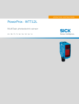 SICK PowerProx - WTT12L MultiTask photoelectric sensor Bedienungsanleitung