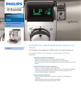 Saeco HD8836/21 Product Datasheet