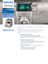 Saeco HD8838/01 Product Datasheet