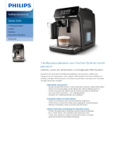 Philips EP2235/40 Product Datasheet