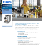 Philips EP3551/10 Product Datasheet