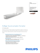 Philips HTL2160W/12 Product Datasheet