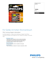 Philips LR03PB5A/10 Product Datasheet