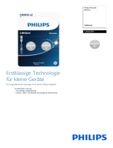 Philips CR2025P2/01B Product Datasheet