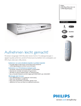 Philips DVDR3365/19 Product Datasheet