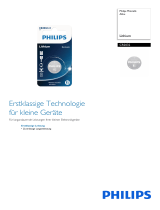 Philips CR2032/01B Product Datasheet