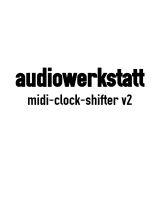 audiowerkstatt midi-clock-shifter v2 Schnellstartanleitung