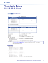 Extron DSC HD-HD 4K PLUS A Spezifikation
