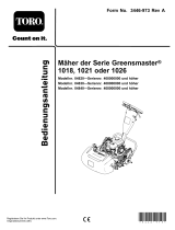 Toro Greensmaster 1018 Mower Benutzerhandbuch