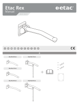 Etac Rex wall-mounted toilet arm support Benutzerhandbuch