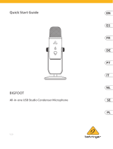 Behringer BIGFOOT All-in-one USB Studio Condenser Microphone Benutzerhandbuch