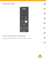 Behringer CP3A-O OSCILLATOR CONTROLLER Schnellstartanleitung