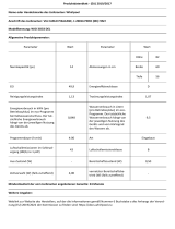Whirlpool WIO 3O33 DEL Product Information Sheet