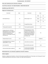 Whirlpool WBC 3C26 PF X Product Information Sheet