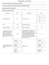 Whirlpool FFDBE 9638 BCEV F Product Information Sheet