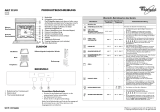 Whirlpool AKZ 223/WH/01 Program Chart