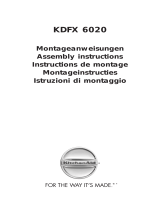 KitchenAid KDFX 6020 Installationsanleitung