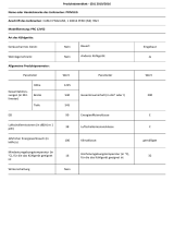 Privileg PRC 12VS2 Product Information Sheet