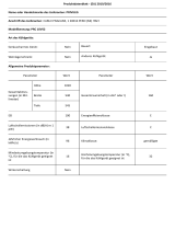 Privileg PRC 10VS2 Product Information Sheet