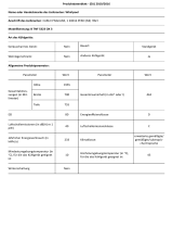 Whirlpool B TNF 5323 OX 3 Product Information Sheet