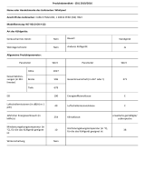 Whirlpool W7 921O OX H Product Information Sheet