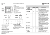 Bauknecht ELZ 7260 IN Program Chart