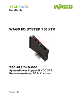 WAGO 24 V DC Bus Power Supply /XTR Benutzerhandbuch