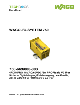 WAGO 4FDI / 4FRO 48 VAC / 60 VDC / 6 A PROFIsafe V2 iPar Benutzerhandbuch