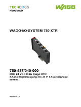 WAGO 8-channel, 24VDC, 0.5A /XTR Benutzerhandbuch